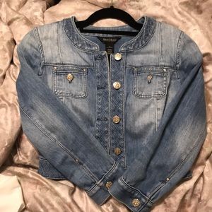 WHBM crop jean jacket